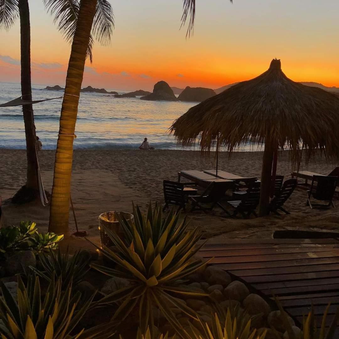 Cabanas Punta Placer San Agustinillo Exteriör bild