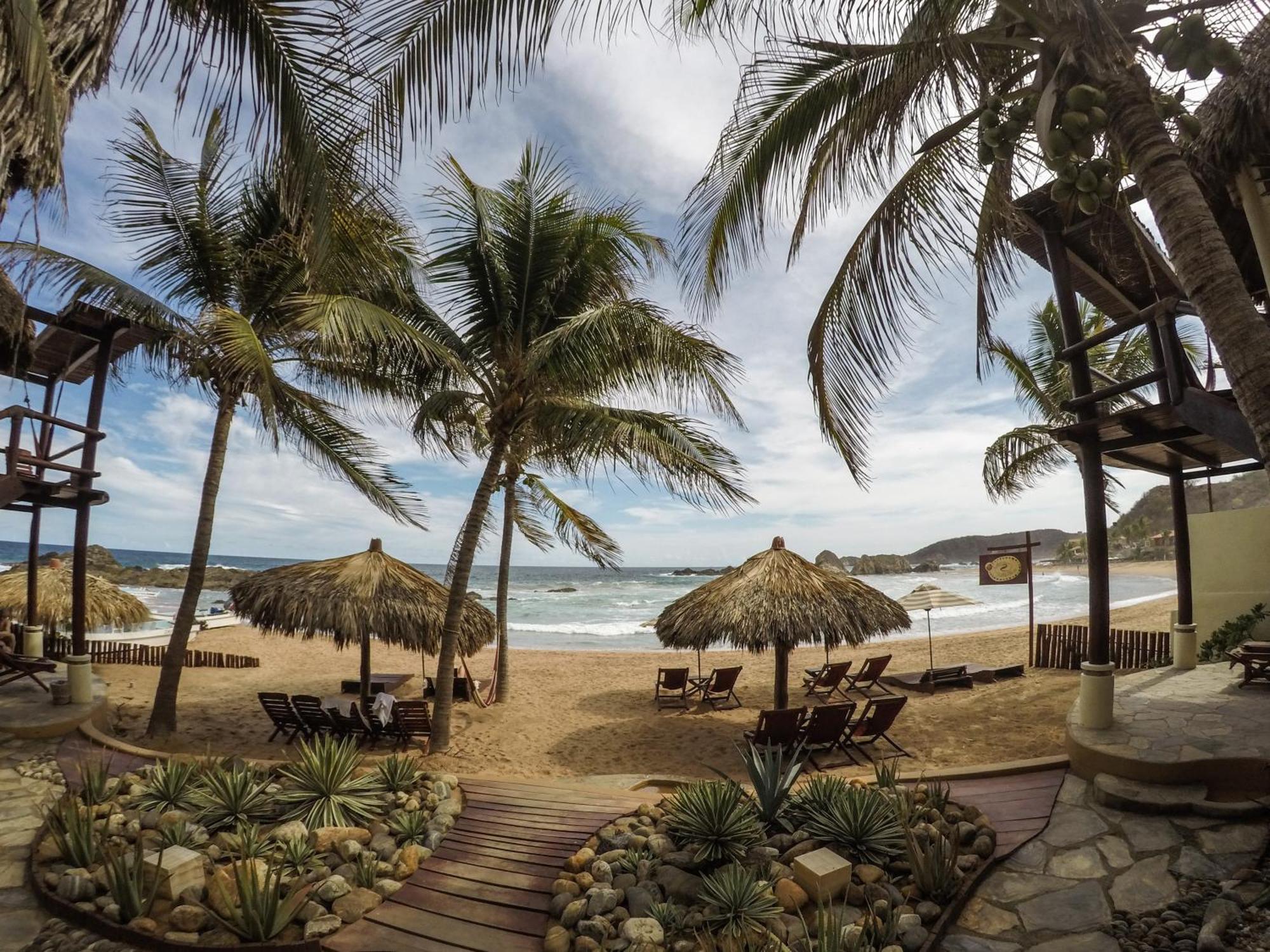 Cabanas Punta Placer San Agustinillo Exteriör bild